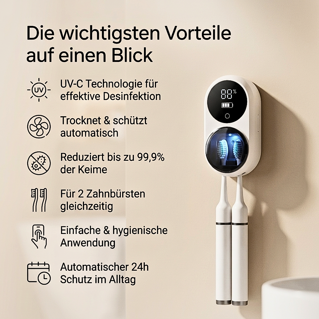 LumiBrush - Mehr Hygiene für deine Zahnbürste